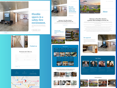 Website Design for Co-working Space design figma graphic design ui ux web design website