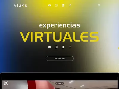 Vluks Media - Website 2023 3d animated animated background animated website animation branding design graphic design hero hero section horizontal slider matterport portfolio slider ui ux web web design webflow website
