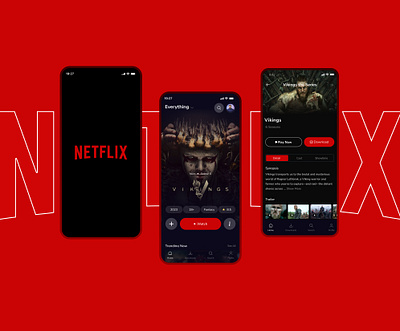 Netflix App Concept app design figma mobile app netflix ui ui ux user interface ux