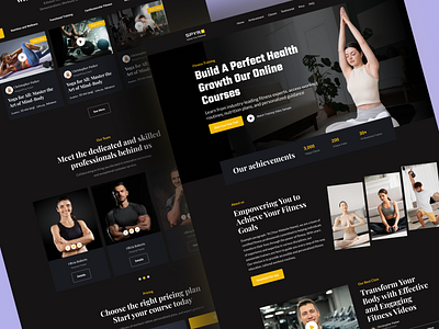 FitFlex Gym: Sculpt Your Strength design graphic design minimal ui ux website