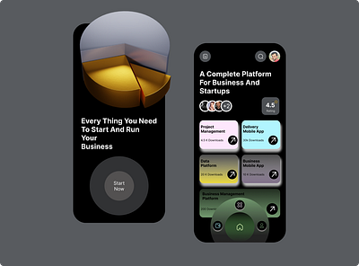 Business Mobile App app design illustration ui ux