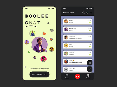 Boolee Chat App appdesign design mobileapp productdesign ui ux uxui