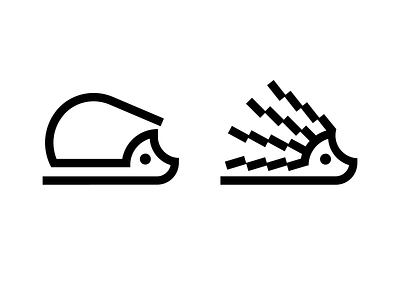 Hedgehogs animal animallogo creature cute forest hedgehog icon line logo logodesign nature outline simple