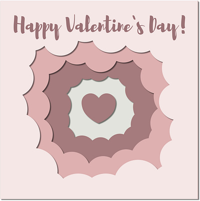 Happy Valentine`s day! Postcard celebration couple day fun graphic design happy happy valentine`s day illustration love men paper paper craft postcard valentine`s women
