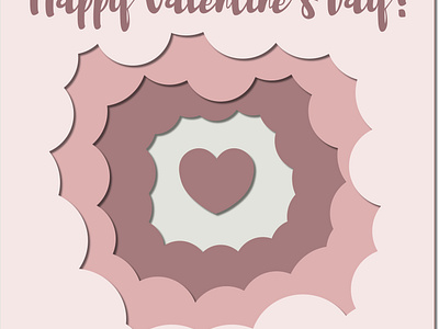 Happy Valentine`s day! Postcard celebration couple day fun graphic design happy happy valentine`s day illustration love men paper paper craft postcard valentine`s women