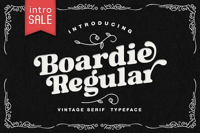 Boardie Regular branding font graphic design serif typography