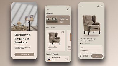 Furniture Store App UI adobe xd branding figma graphic design illustration ui ux web