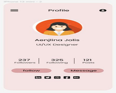 DailyUI#6,User Profile