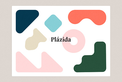 Plázida branding graphic design logo