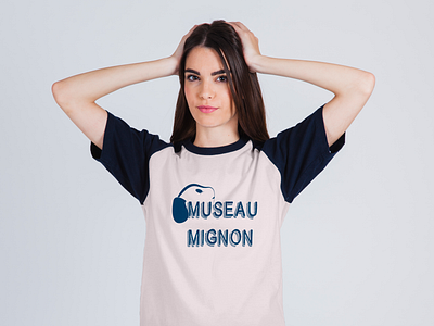 Tshirt Museau Mignon animal animaux branding chien cute design dog graphic design illustration logo mignon t shirt typography ui ux vector