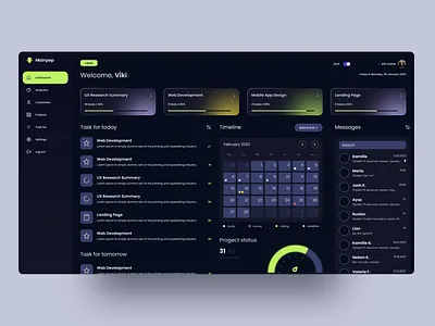Dashboard Design l Dark Dashboard admin admin interface admin panel admin theme analytics chart dark dashboard dashborad dashbord graphs saas sidebar stats system task ui ui design ux web