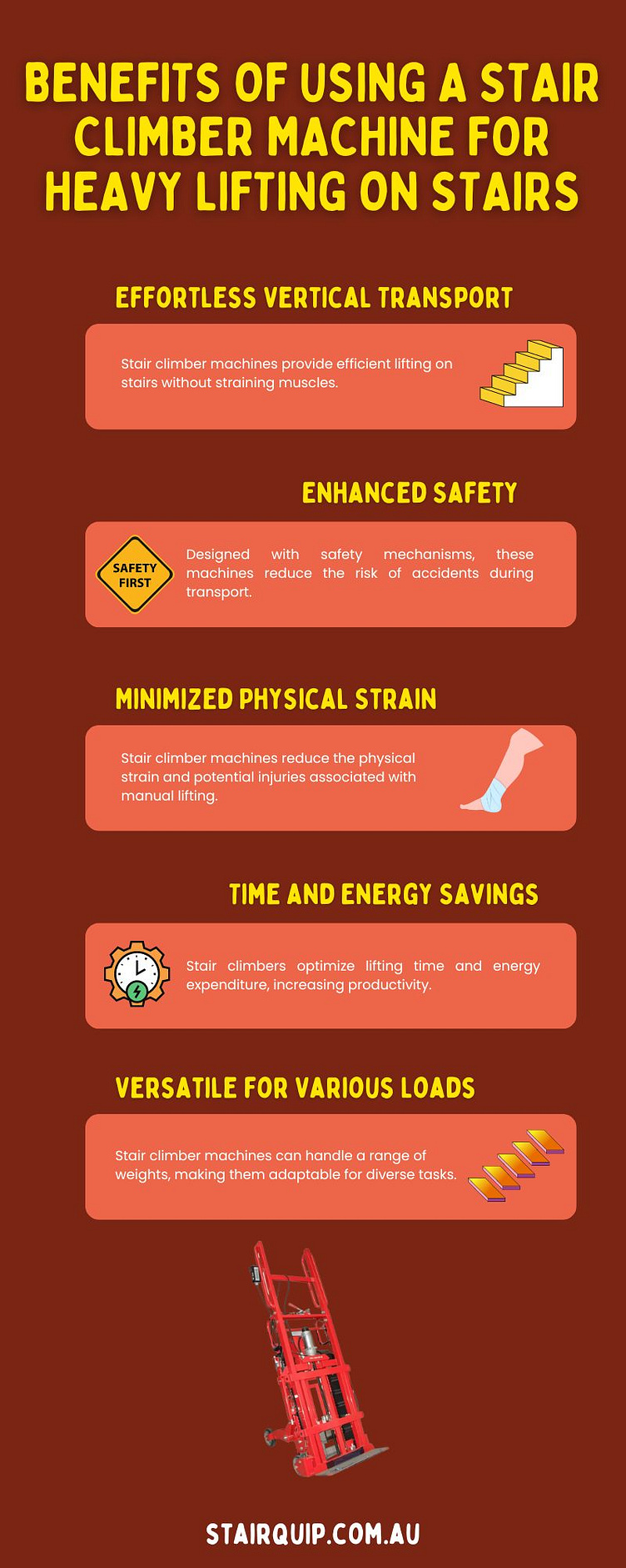 Benefits of Using a Stair Climber Machine for Heavy Lifting by Stair