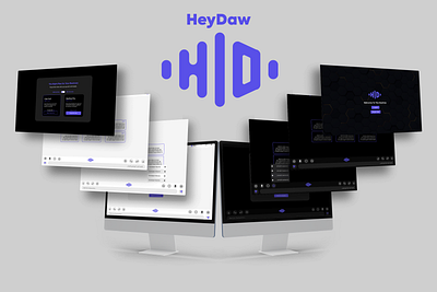 HeyDaw branding design desktop applicaton graphic design illustration music software ui ux vector
