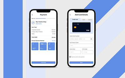 Mobile Payment Method Details credit card dailyui flow graphic design mobile payment screen ui