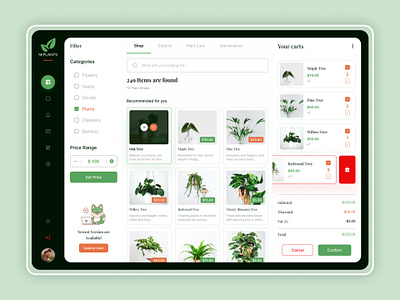 Greenhaven: Plant Dashboard Design daily ui challenge dashboard design dashboard ui design emtiaj ahmed graphic design leaf mobile app plant plant dashboard plant landing page plant website plants ui design ui designer ux website design