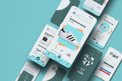 TheCart - ecommerce app app branding e commerce ecommerce logo micro animation motion graphics shopping shopping app ui uiux visualidentity