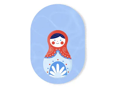 Matryoshka doll animation challenge daily design graphic design ill illustration matryoshka doll motion graphics vector