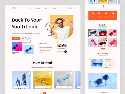 Sunglass Store Website daily ui dailyui designinspiration dribbble graphic design landing page landing page design sunglass store sunglass store website ui uidesign uidesigner uitrends uiux userexperience userinterface uxdesign webdesign website design