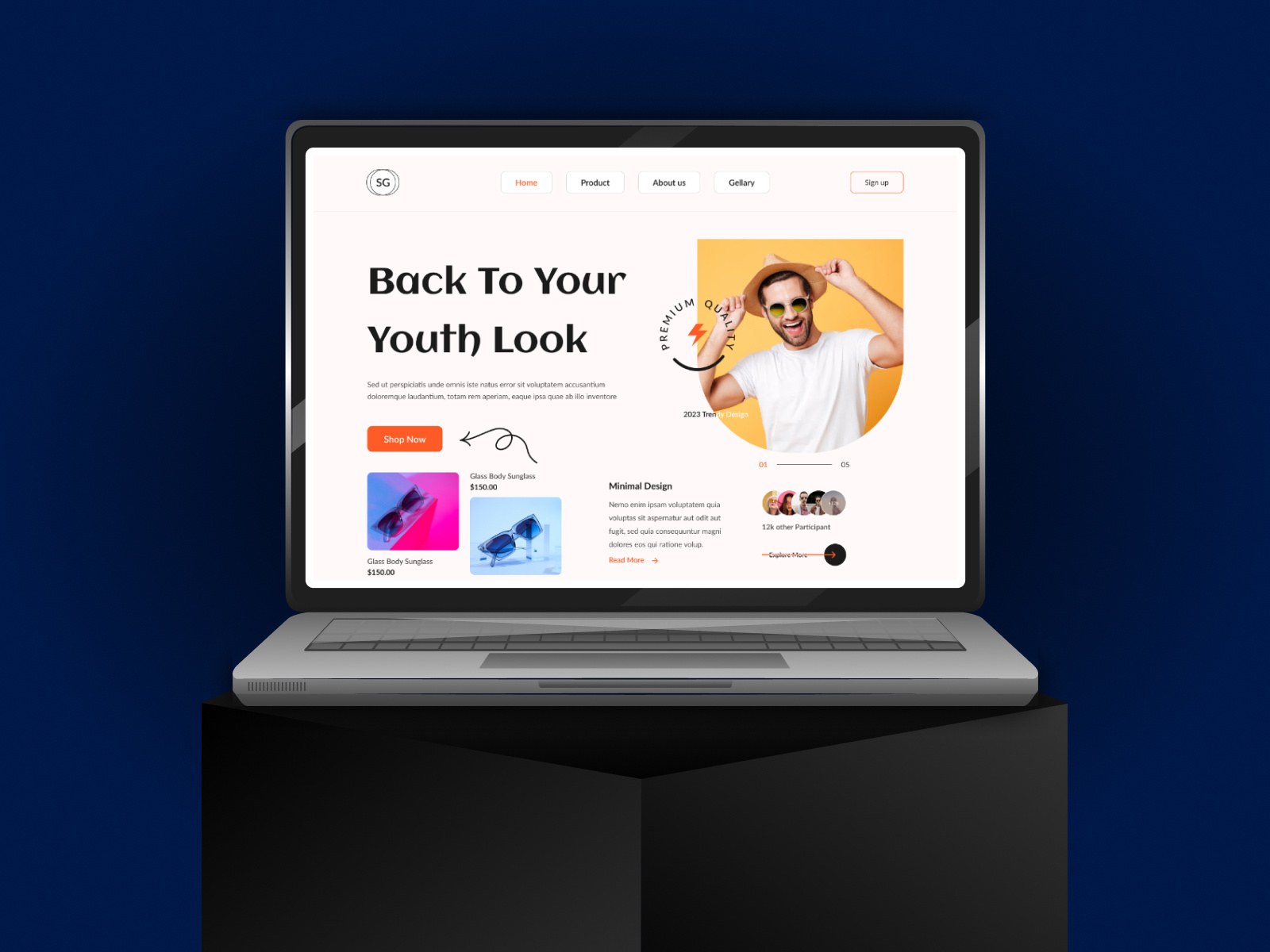 Sunglass Store site by Umar Faruk on Dribbble