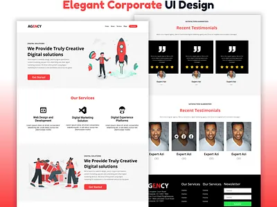 Corporate Agency UI figma graphic design productdesign ui ux web design