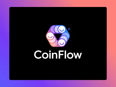 CoinFlow - Logo Design brand identity design branding cash cashflow circulation coin coins creative logo crypto flow flowing fund identity design invest logo logo design modern logo money share social
