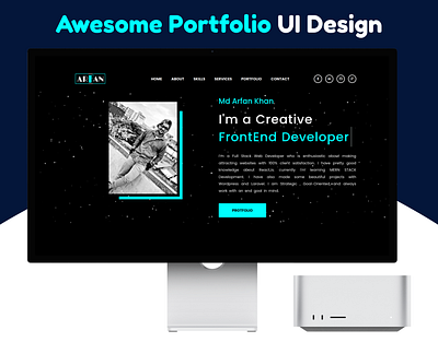 Awesome Portfolio UI Design figma graphic design ui web development