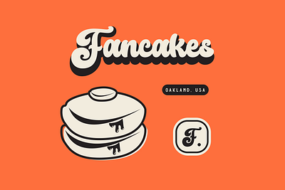 Fancakes - Retro Design brand brand identity branding classic design graphic design illustration retro design retro logo vector