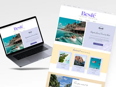 Travel Company Redesign design landing page travel company ui