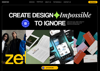Design Studio Website branding design graphic design illustration logo typography ui ux vector
