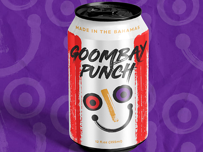 Bahamas Goombay Punch (Concept) animation bahamas bahamian brand bahamian designer bahamian soda brand identity branding can design design goombay punch graphic design logo motion graphics purple red soda soda can soda can design video yellow