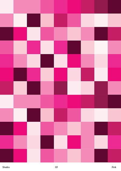 Shades of Pink design graphic design illustration minimal typography
