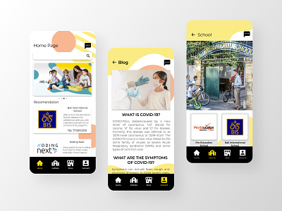Sekolahapa.com - Mobile School Apps branding graphic design ui