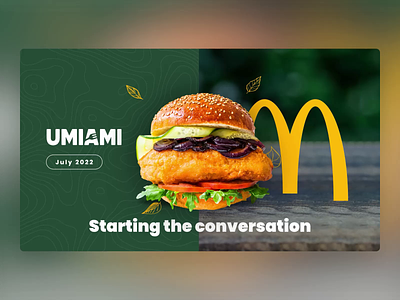 Umiami - PowerPoint Slides animation design digital food foodtech healthy microsoft powerpoint slide design slides vegan veggie
