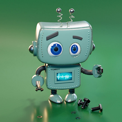 Robot named toBOT 🤖 3d animation c4d design graphic design model motion motion graphics redshift