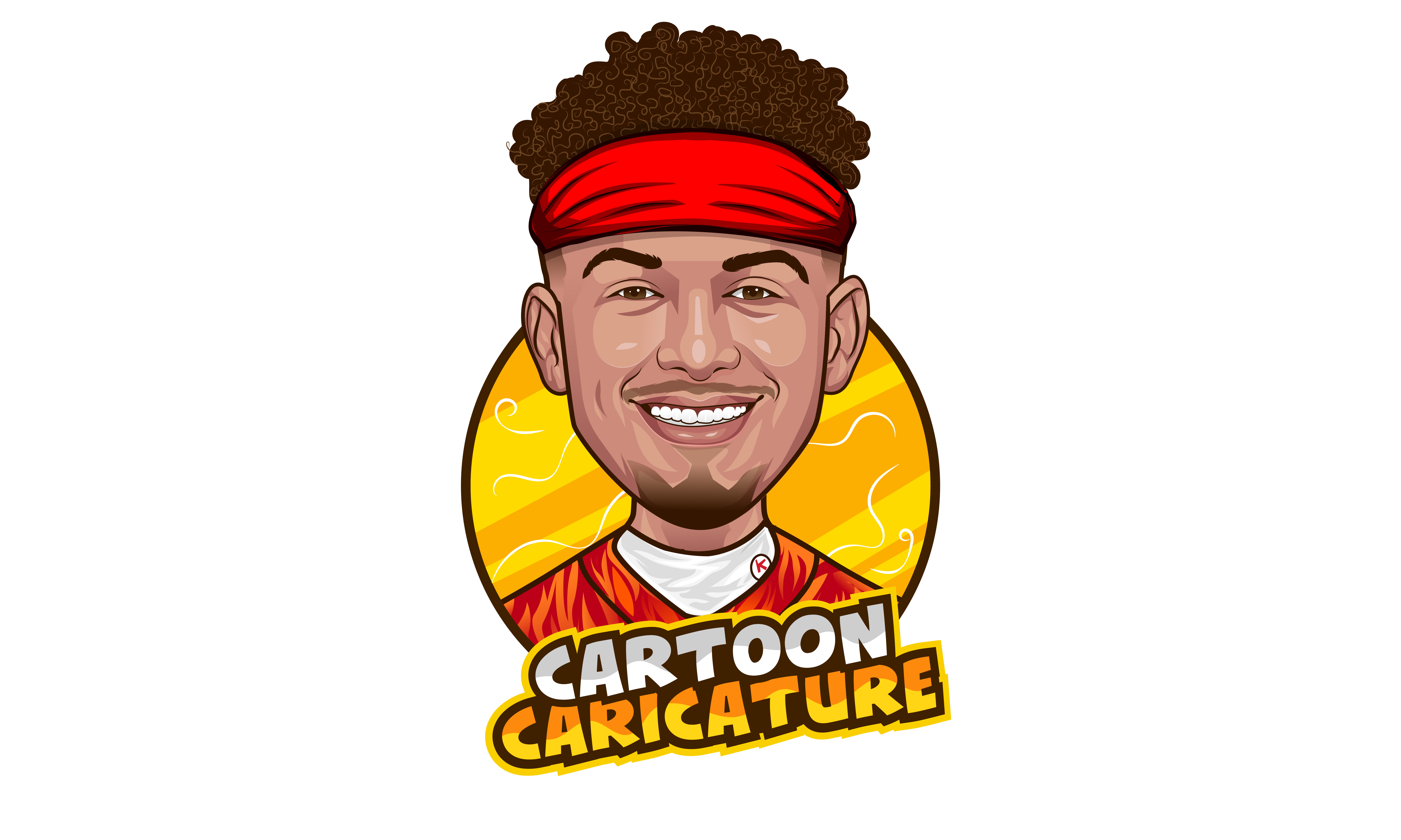 Example of Custom Cartoon Portrait Caricature Logo
