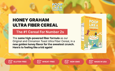 Poop Like a Champion Honey Graham A+ Content Amazon Listing a content amazon amazon listing design graphic design
