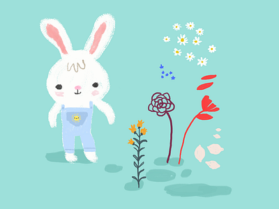 Bunny dealer illustration