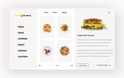 Food Terminal design graphic design illustration inspiration landing page logo ui ui ux uiux design web design