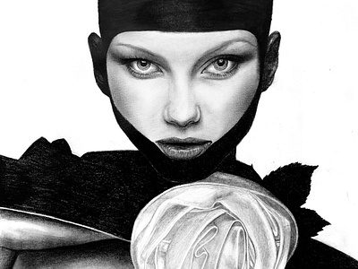 VISIONAIRE PORTRAITS fashion fashion illustration fashion illustrator fine art fine artist illustration pencil art project