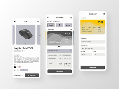 BLVKSHOP - Shop App | Daily UI Challenge 002 (Credit Checkout) branding graphic design ui