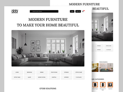 Otobi - Furniture Website branding color scheme figma figma design furniture website home decor landing page responsive design typography ui ui design user experience user interface web design website