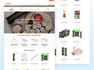 Japanese Cooking Equipment E-commerce Website branding design ecommerce elementor graphic design illustration ui web design