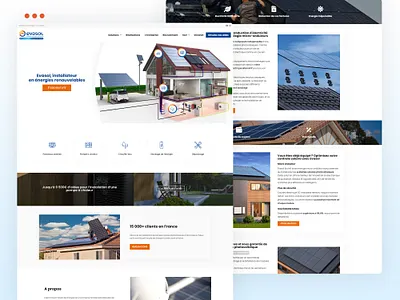 Solar Panel Showcase Website branding design elementor graphic design illustration ui web design