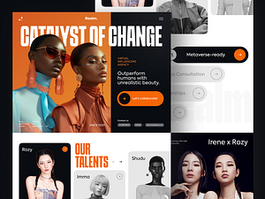 Virtual Influencers Agency Landing Page by Syafrini Nabilla for ...