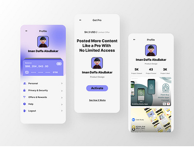 UrSkill.id - Course App | Daily UI Challenge 006 (User Profile) branding graphic design ui