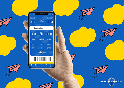 Daily UI #024 (Boarding Pass) 100daychallenge airline boarding pass branding daily challenge dailyui design iconography logo mobile ui qr tickets typography ui