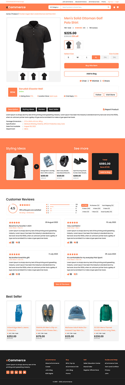 Clothing Store Product Page UI clothing store ui clothing store ui design design ecommerce ui product page ui product page ui design ui ui design