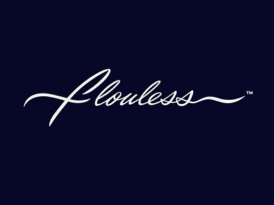 Flouless branding calligraphy classy custom flouless flow free goodtype graphic design handtype handwritten identity lettering logo logodesigner logomark script signature type unique