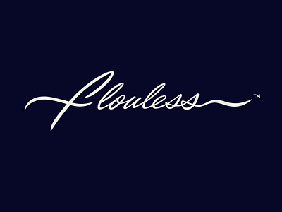 Flouless branding calligraphy classy custom flouless flow free goodtype graphic design handtype handwritten identity lettering logo logodesigner logomark script signature type unique