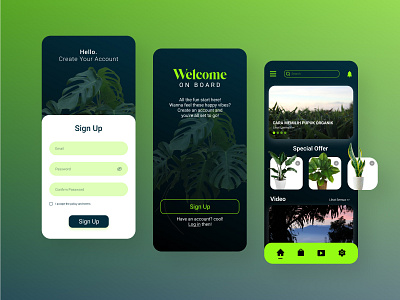 Tanaman - Florist Apps branding graphic design ui